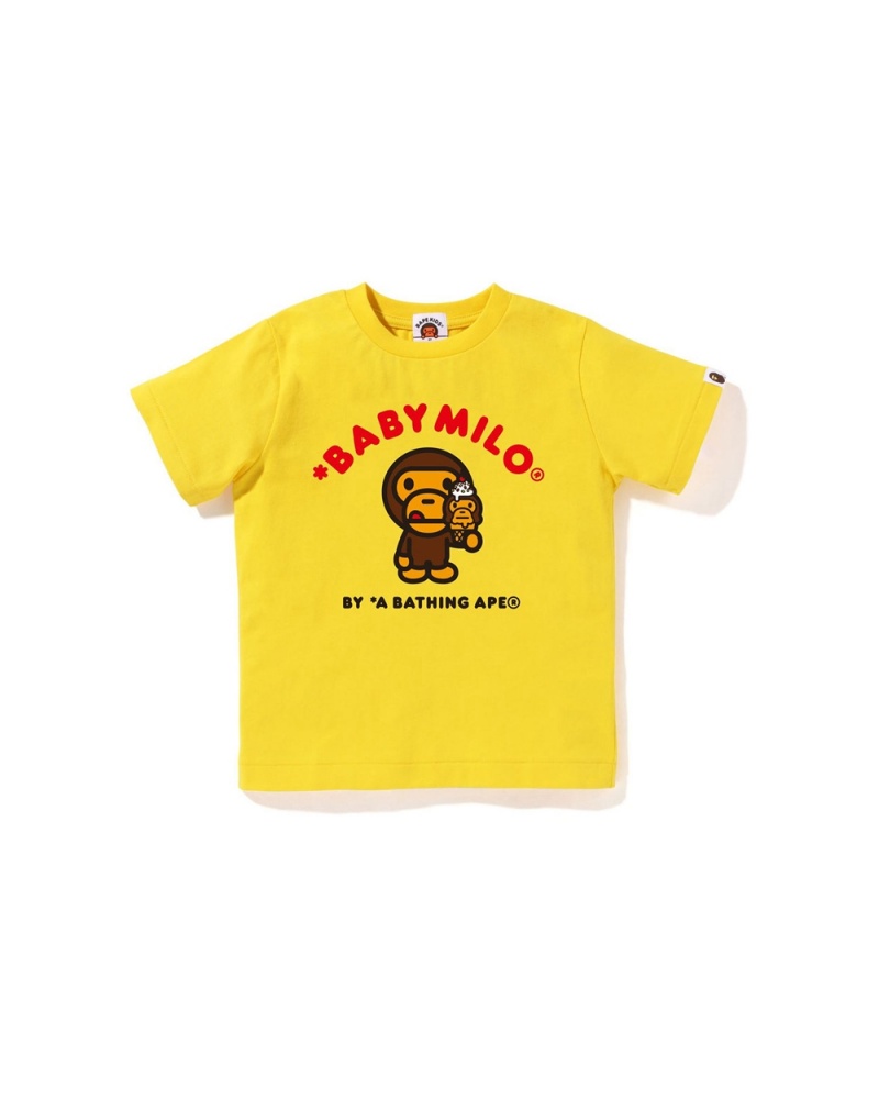 Hauts Bape Baby Milo Ice Cream #2 Jaune Enfant | BDR-48158090